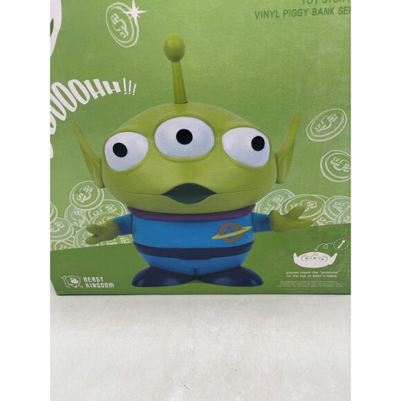 Disney Pixar toy story large oooh alien vinyl piggy bank series kingdom READ NEW - Picture 5 of 11
